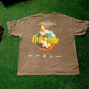 Civil regime oversized graphic tee